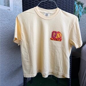 Yellow Go Kansas City Chiefs pocket graphic T-Shirt